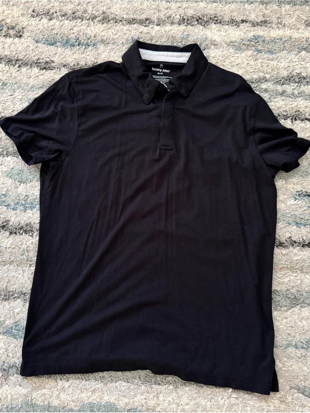 Tommy John Black Men's Polo Shirt